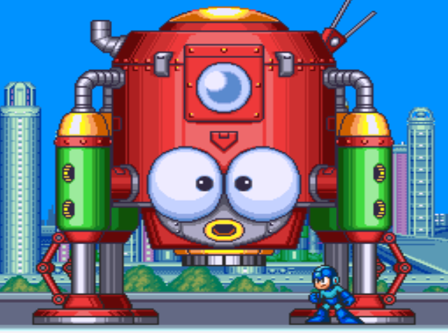 Mega Man 7 screenshot - Items, Upgrades, and Big Eddie's Shop
